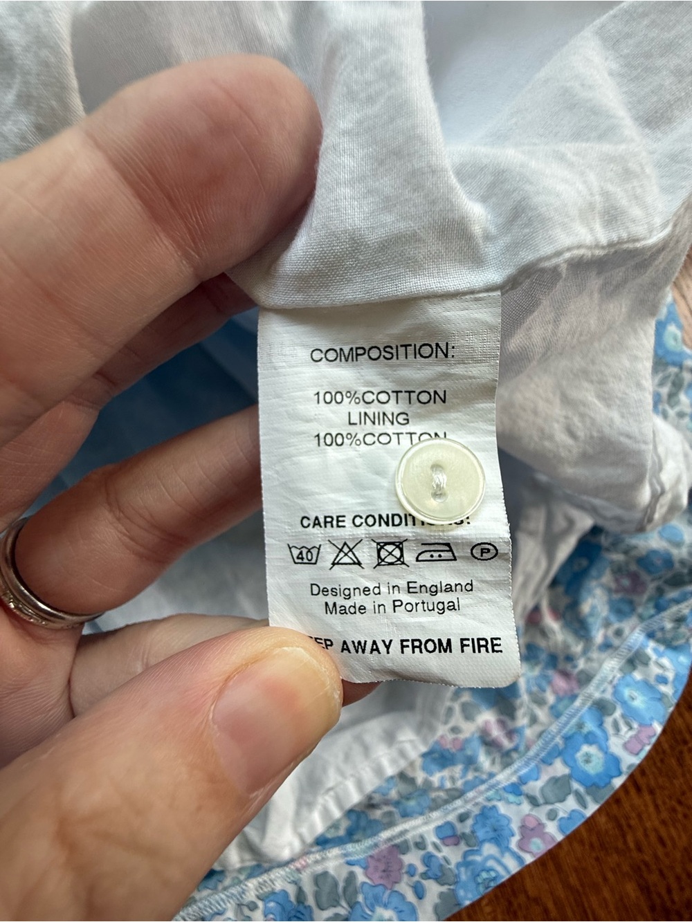 Lily Rose Blue Floral Peter Pan Collar Dress 6-7 Years ASO Princess Charlotte - Picture 7 of 11